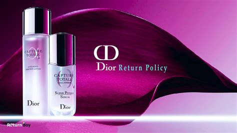 dior returns label.